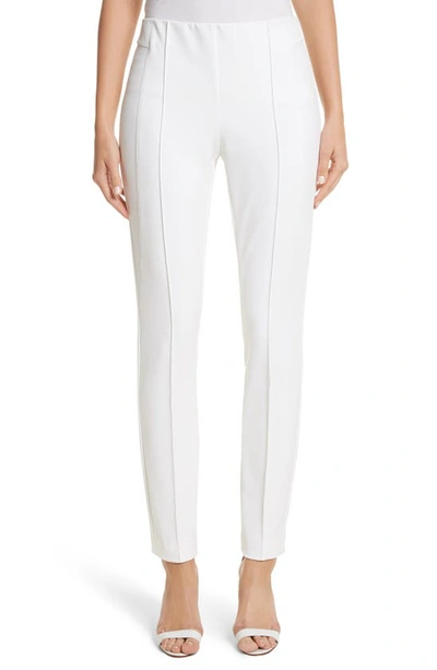 Shop Lafayette 148 Gramercy Acclaimed Stretch Pants In White