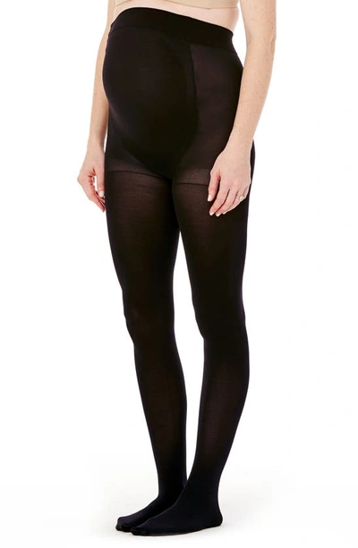 Shop Ingrid & Isabelr Maternity Shaping Tights In Ebony