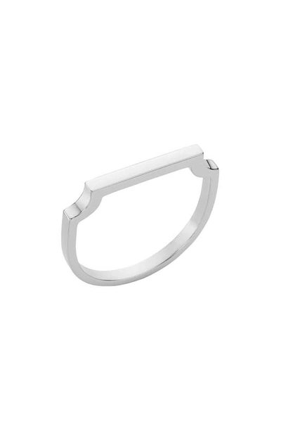 Shop Monica Vinader Signature Thin Ring In Silver