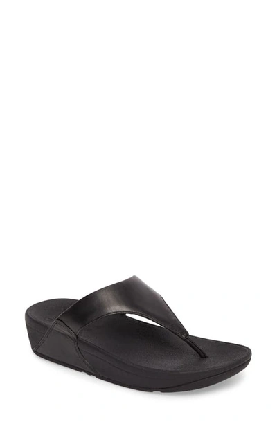 Shop Fitflop Lulu Flip Flop In Black