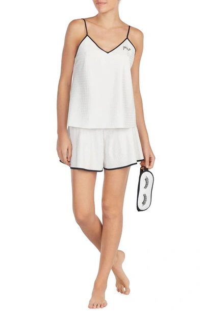 Shop Kate Spade Mrs Pajamas & Sleep Mask In Off White