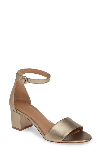 Shop Bernardo Belinda Ankle Strap Sandal In Platinum Leather