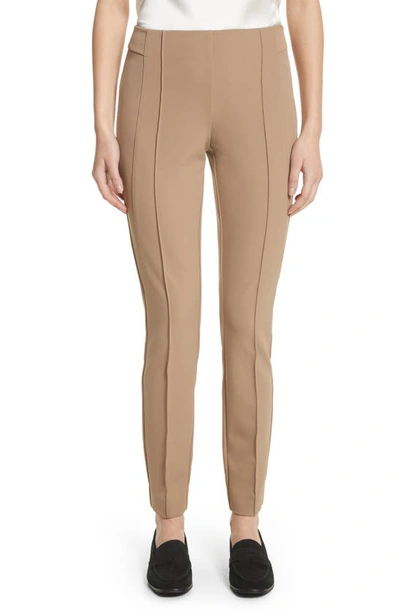 Shop Lafayette 148 Gramercy Acclaimed Stretch Pants In Cammello