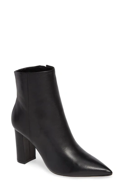 Shop Marc Fisher Ltd Ulani Pointy Toe Bootie In Black Leather