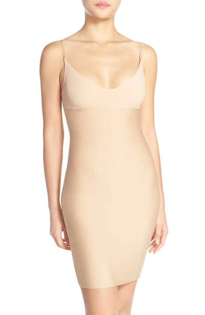 Shop Commando Two-faced Tech Control Slip In Beige