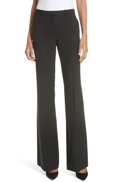 Shop Theory Demitria 2 Stretch Good Wool Suit Pants In Black