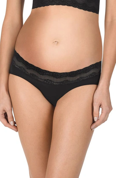 Shop Natori Bliss Perfection Maternity Bikini In Black