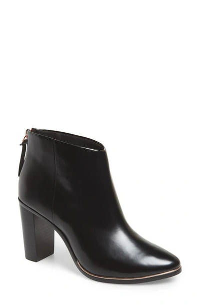 Shop Ted Baker Vaully Bootie In Black Leather