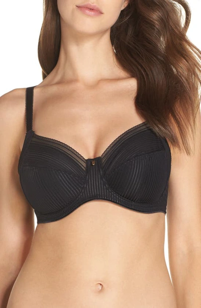 Fantasies Fusion Lace Reggiseno Con Ferretto E Piena Coppa, Side Support, Colore Nero, Per Donna - 3