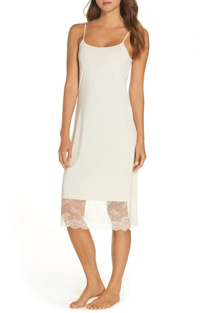 Shop Natori Infinity Lace Trim Slip In Ecru