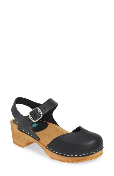 Shop Mia Sofia Clog Sandal In Black Leather