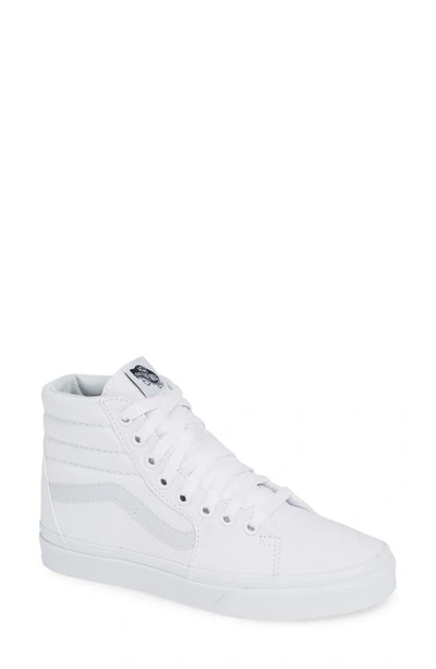 Shop Vans Sk8-hi Sneaker In True White