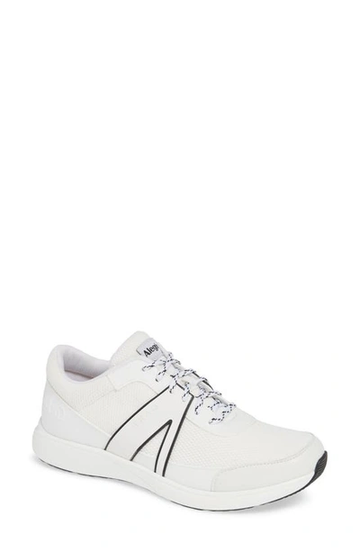 Shop Traq By Alegria Qarma Sneaker In White Leather