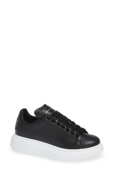 Shop Alexander Mcqueen Oversized Sneaker In Black/ White