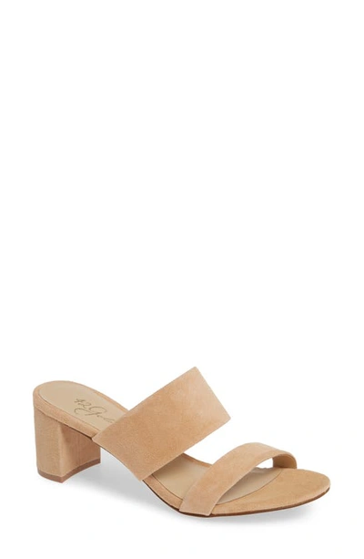 Shop 42 Gold Liya Slide Sandal In Sand Suede