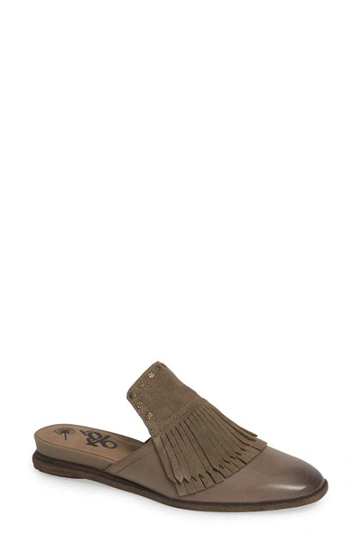 Shop Otbt Gleam Mule In Stone Leather/ Suede