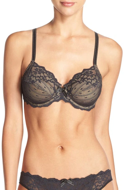 Chantelle Lingerie Rive Gauche Full Coverage Underwire Bra In Black