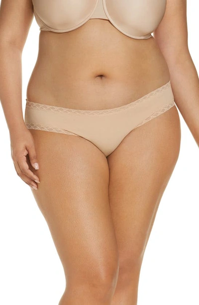 Shop Natori Bliss Cotton Girl Briefs In Cafe