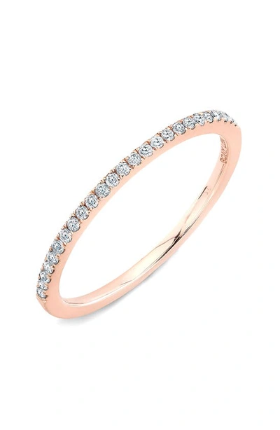 Shop Bony Levy Diamond Stacking Ring In Rose Gold