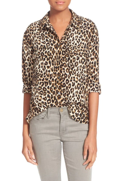 Equipment Signature Slim-fit Shirt In Natural