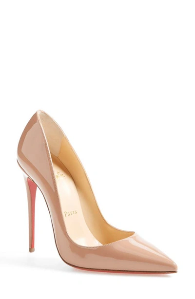 Shop Christian Louboutin So Kate Pointed Toe Pump In Nude