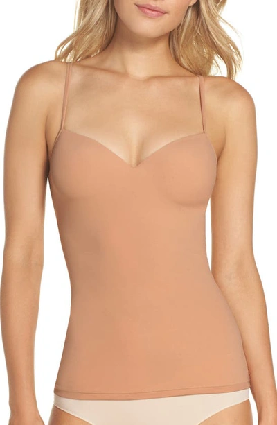 Shop Hanro Allure Built-in Bra Camisole In Nude