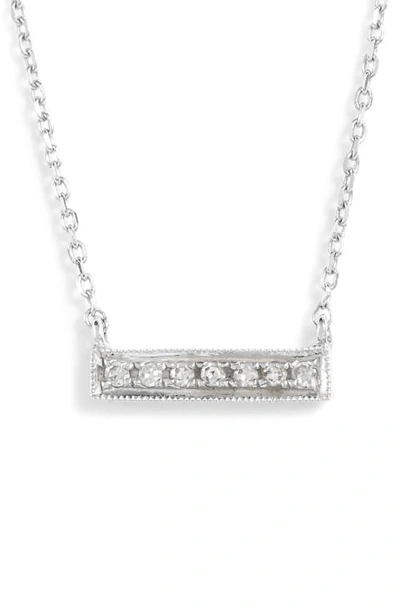 Shop Dana Rebecca Designs 'sylvie Rose' Diamond Bar Pendant Necklace In White Gold