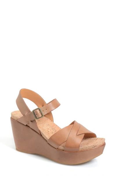 Kork-easer Kork-ease® Ava 2.0 Platform Wedge Sandal In Golden Sand