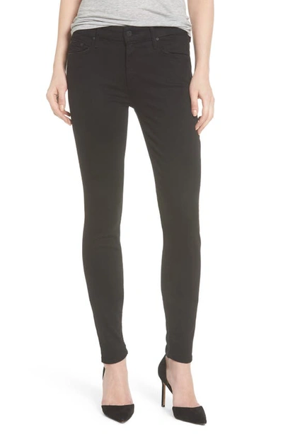 Shop Mother 'the Looker' Mid Rise Skinny Jeans In Not Guilty