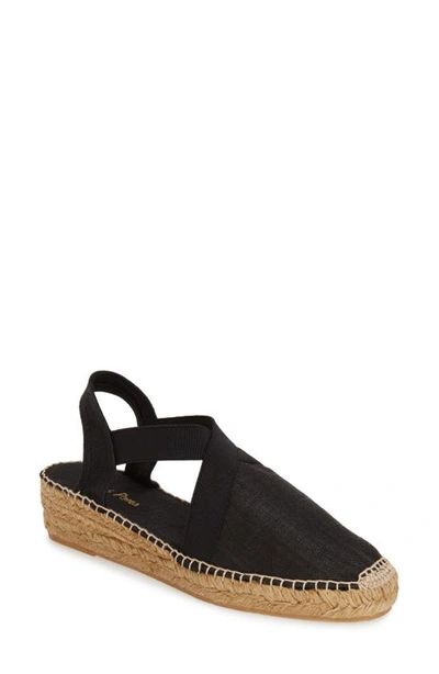 Shop Toni Pons 'vic' Espadrille Slingback Sandal In Black Fabric