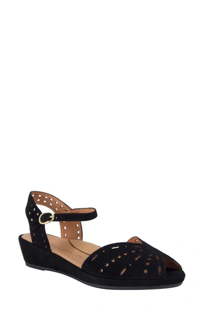 Shop L'amour Des Pieds 'brenn' Ankle Strap Sandal In Black Suede