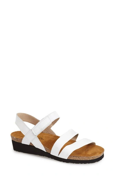 Shop Naot 'kayla' Sandal In White Leather