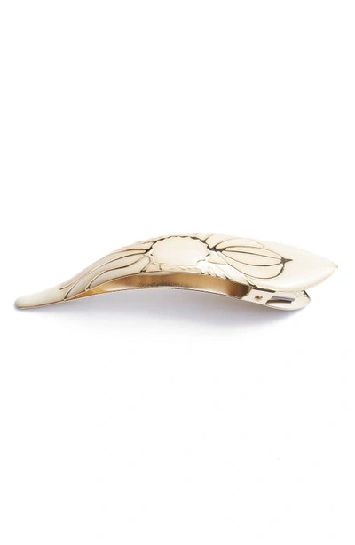 Shop Ficcare Maximas Lotus Hair Clip In Ivory