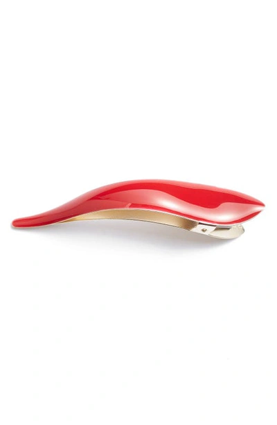 Shop Ficcare Maximas Silky Hair Clip In Red