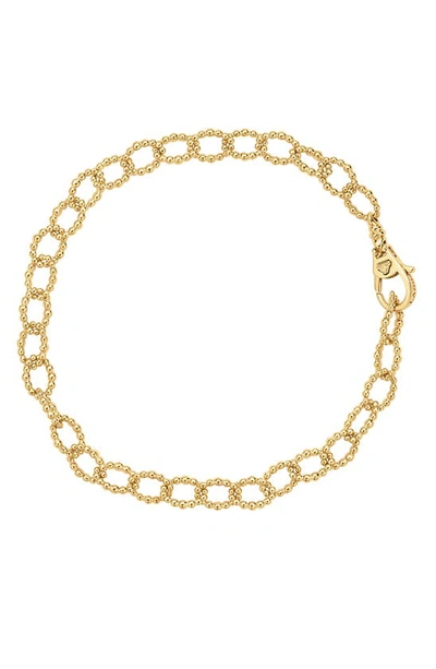 Shop Lagos Caviar 18k Gold Link Bracelet