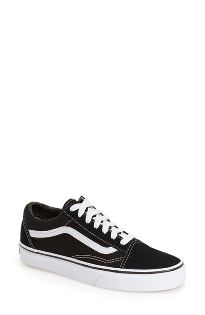 Shop Vans Old Skool Sneaker In Black Canvas