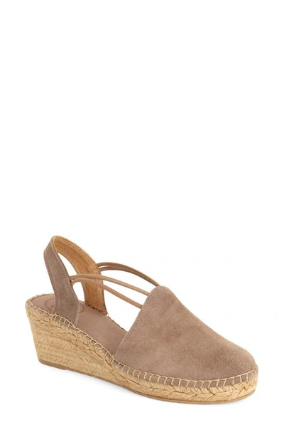 Shop Toni Pons 'tremp' Slingback Espadrille Sandal In Taupe Suede