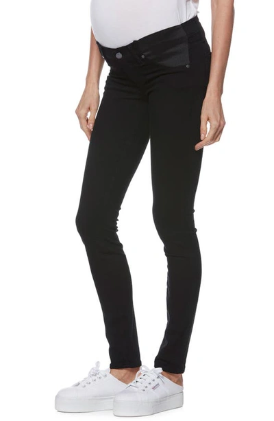 Shop Paige Transcend Verdugo Skinny Maternity Jeans In Black Shadow
