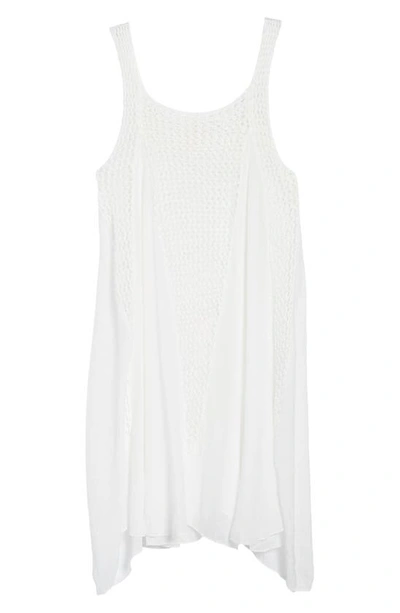 Shop Elan Crochet Inset Cover-up Dress In White