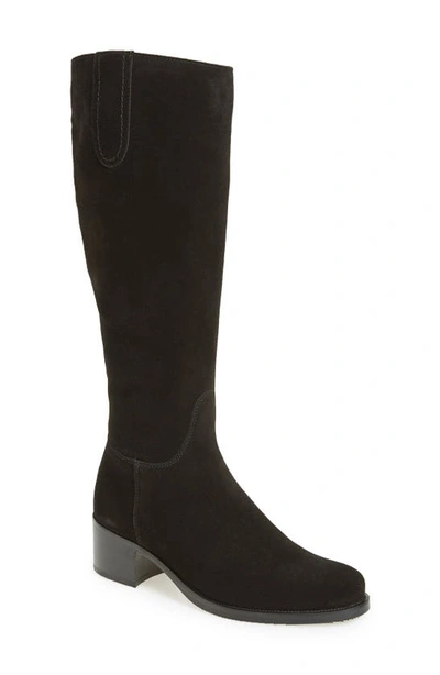 Shop La Canadienne 'polly' Waterproof Knee High Boot In Black Suede