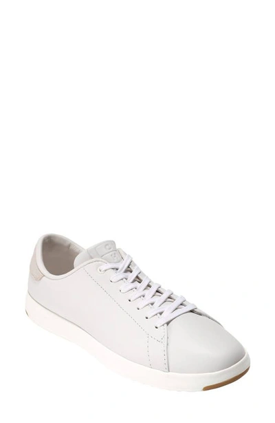 Shop Cole Haan Grandpro Tennis Shoe In Optic White Leather