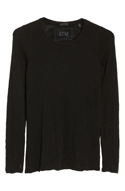 Shop Atm Anthony Thomas Melillo Destroyed Wash Tee In Black