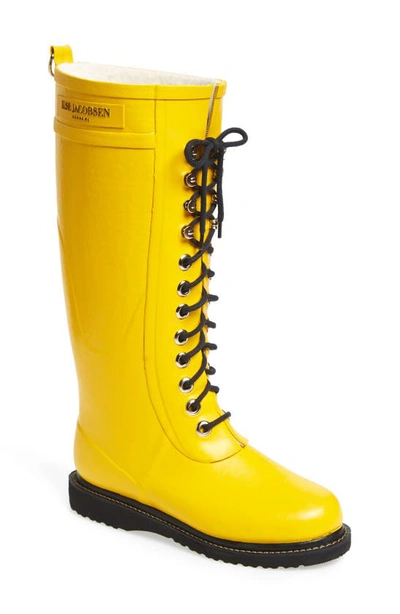 Shop Ilse Jacobsen Rubber Boot In Cyber Yellow