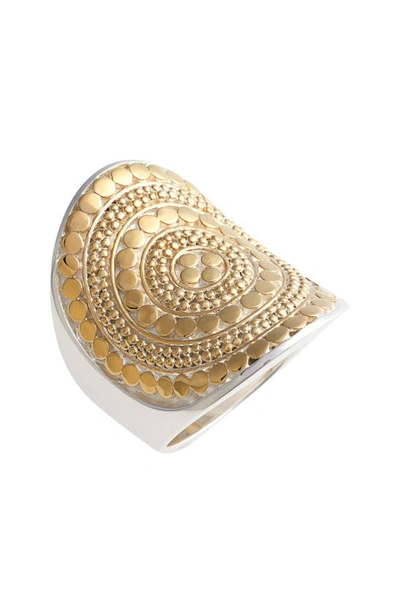 Shop Anna Beck Classic Saddle Ring In Gold