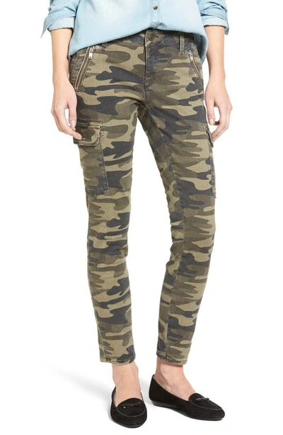 Shop Mavi Jeans Juliette Camo Print Military Cargo Pants In Military Camouflage