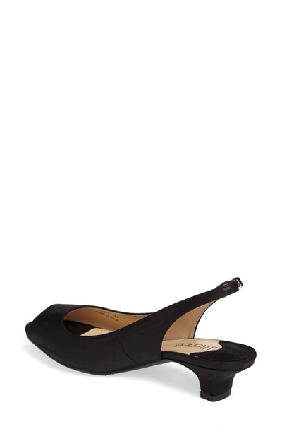 Shop J. Reneé Jenvey Slingback Sandal In Black Satin