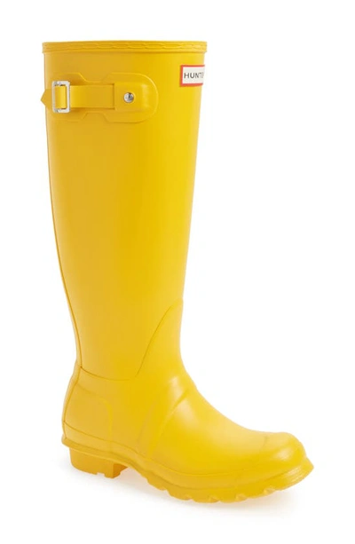 Shop Hunter Original Tall'rain Boot In Yellow/ Yellow