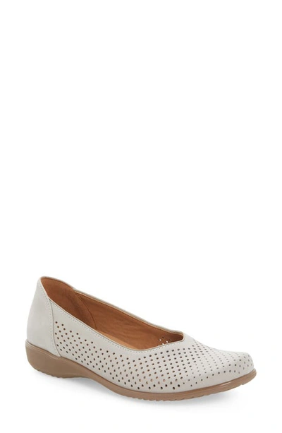 Shop Ara Avril Perforated Flat In Moon