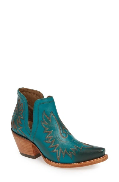 Shop Ariat Dixon Bootie In Agate Green Leather