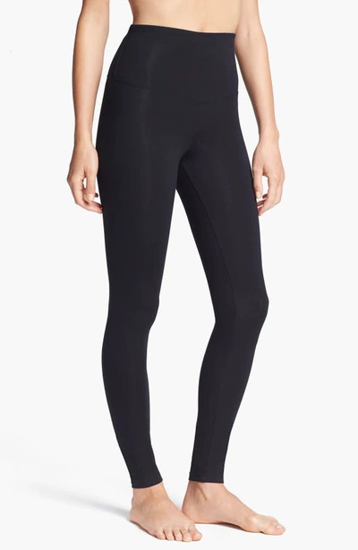 Shop Yummie By Heather Thomson Seamless Shaping Leggings In Black